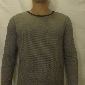 Pacsun LA Longer Fit Long Sleeve Striped Tee